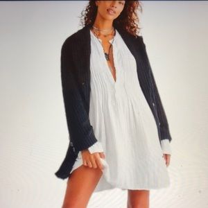 ❤️ Beautiful CP SHADES - FREE PEOPLE Linen Tunic “Yoko” - White Sz L